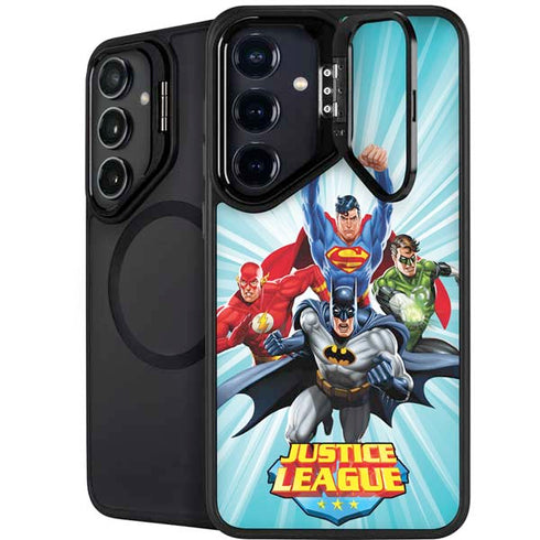 Justice League Team Power Up Galaxy S24 FE Kickstand Case